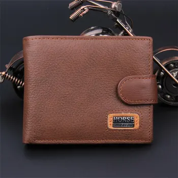 

Newest Short Men Wallets Genuine Leather Wallet Men Clutch Bag Coin Purse Card Holder Zipper Hasp Male Wallet Gift Wholesale
