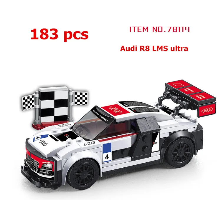 Скоростные чемпионы Z06 GT R18 R8 супер гонщики суперкар гоночный автомобиль строительные блоки наборы классическая модель детские игрушки для детей подарок