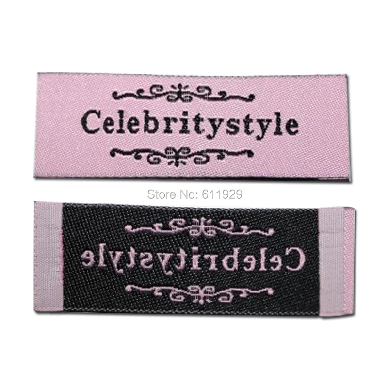 

free shipping customized clothing woven labels/garment shoes embroidered labels/tags 1000 pcs a lot