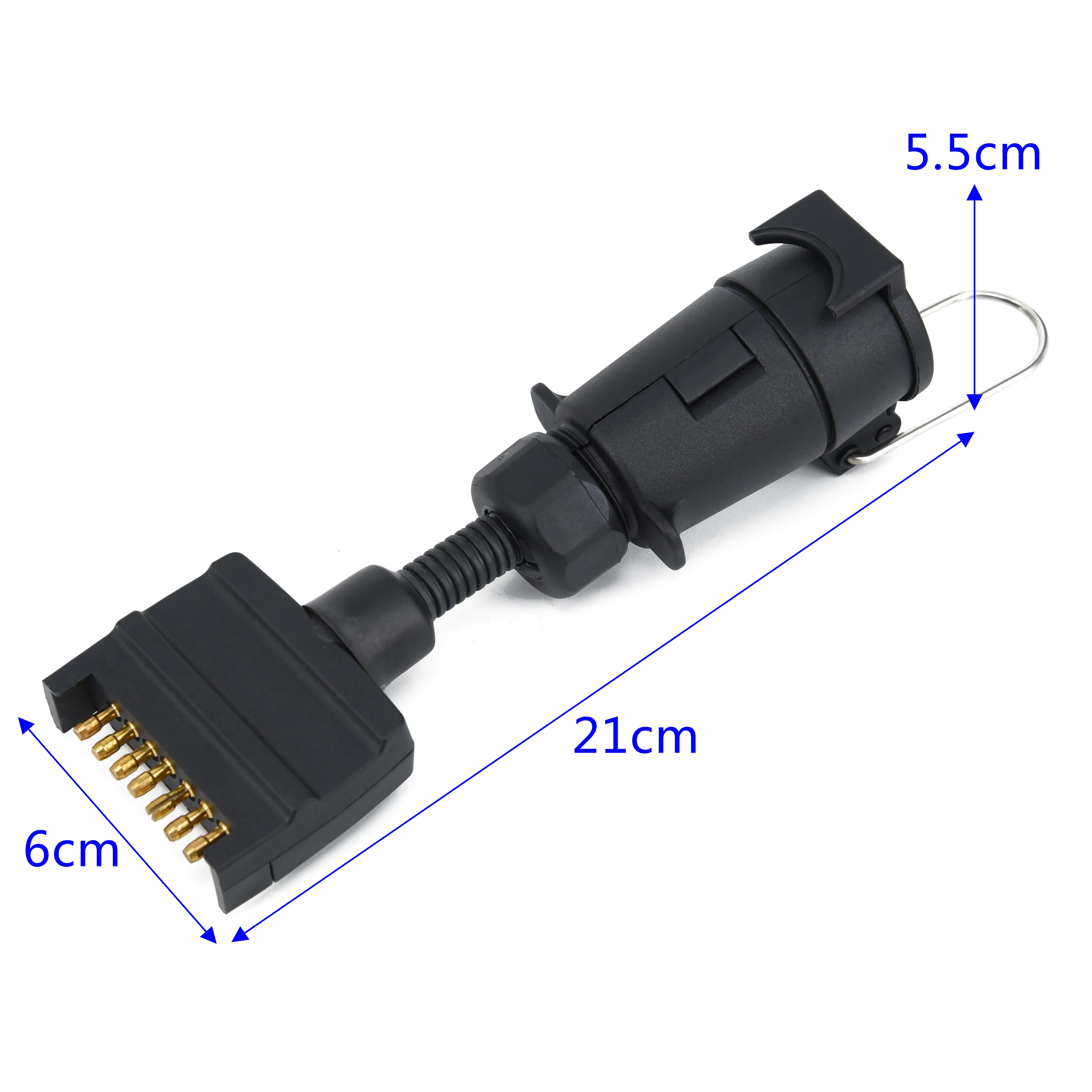 Штепсельная Вилка прицепа, коннектор, гнездо адаптера, Круглый, женский, плоский, мужской соединитель, 7 Pin части, высокое качество