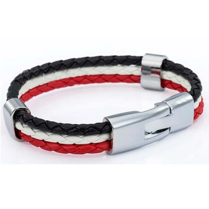 (10pcslot)2018 Russia World Cup Football Fans Alloy Leather Bracelet Bracelet Jewelry Gift For Soccer Fans National Team Bangle (6)