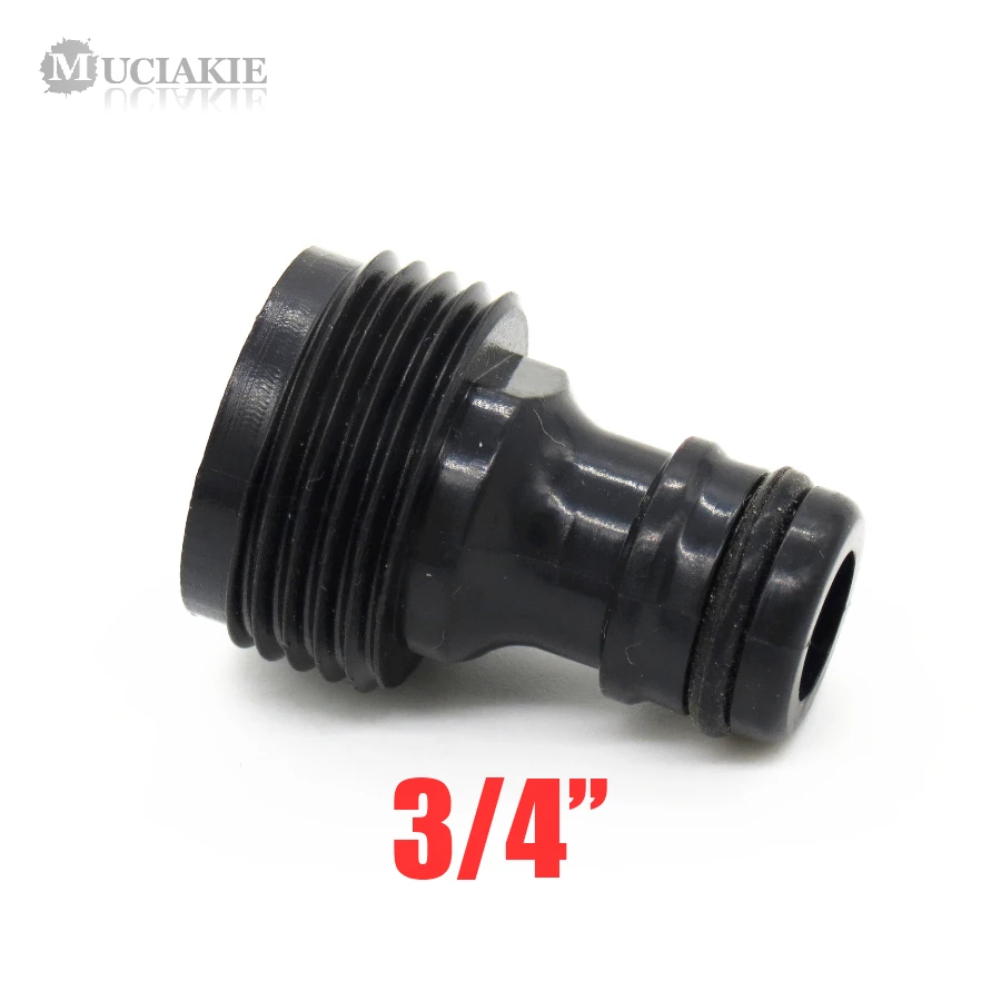 

MUCIAKIE 5PCS 3/4'' Male Threaded Tap Quick Connector Tap Adapter for Garden Irrigation Watering Hose Pipe Fitting