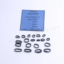 20 шт. Высокое качество черный кожаный ремешок для часов хранитель в 4 размерах для ремонта часов