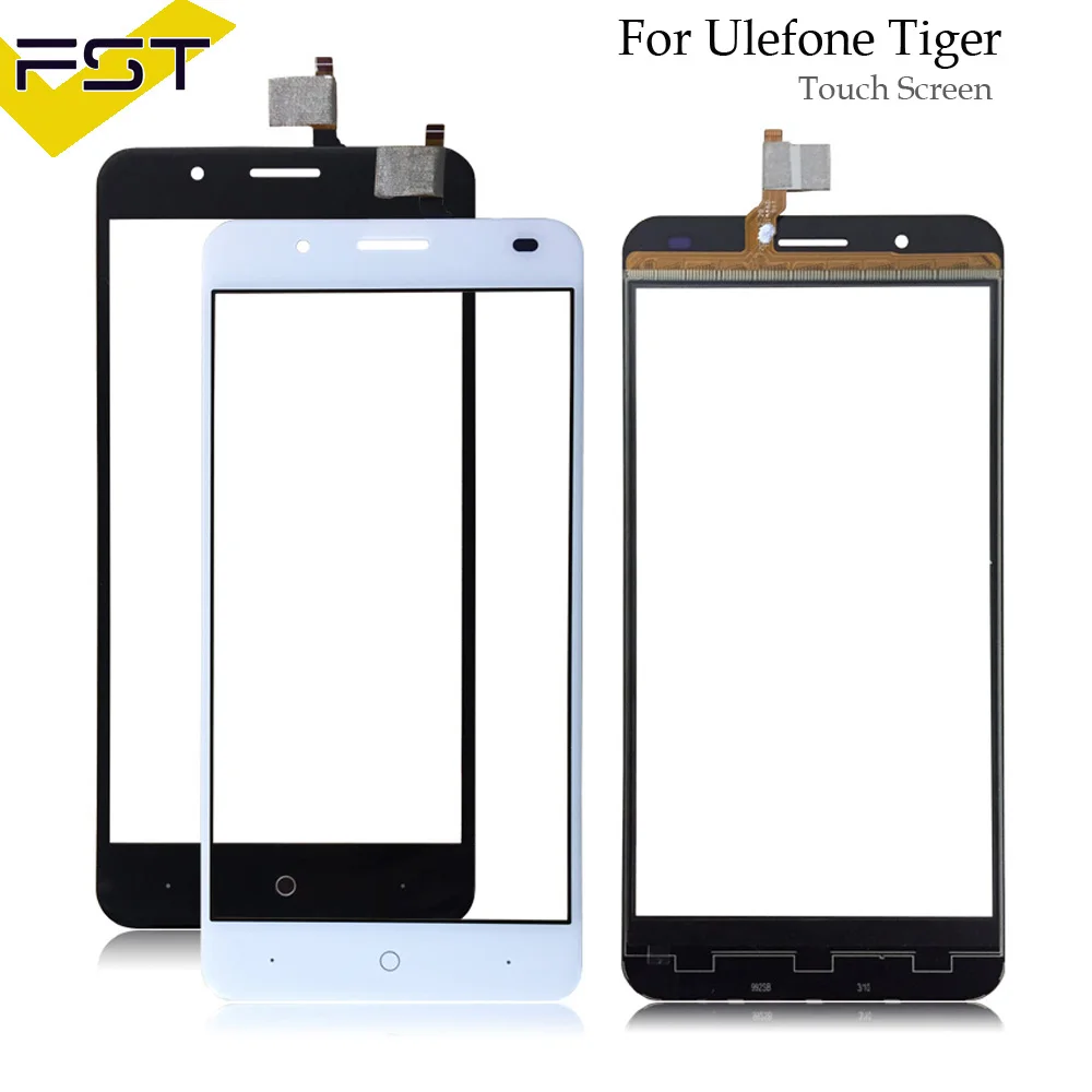 

5.5'' Black/White Tested Touch Screen Digitizer Panel For Ulefone Tiger Touch Panel Front Glass Lens Sensor Without LCD