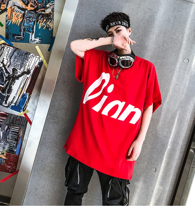Youtube Lange Tshirt Oversize Man Loose   (8)