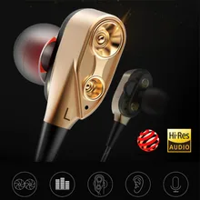 PDOLE стерео проводные наушники 2 динамические супер бас для Xiaomi samsung huawei телефон Mp3 наушники 3,5 мм с микрофоном разъем