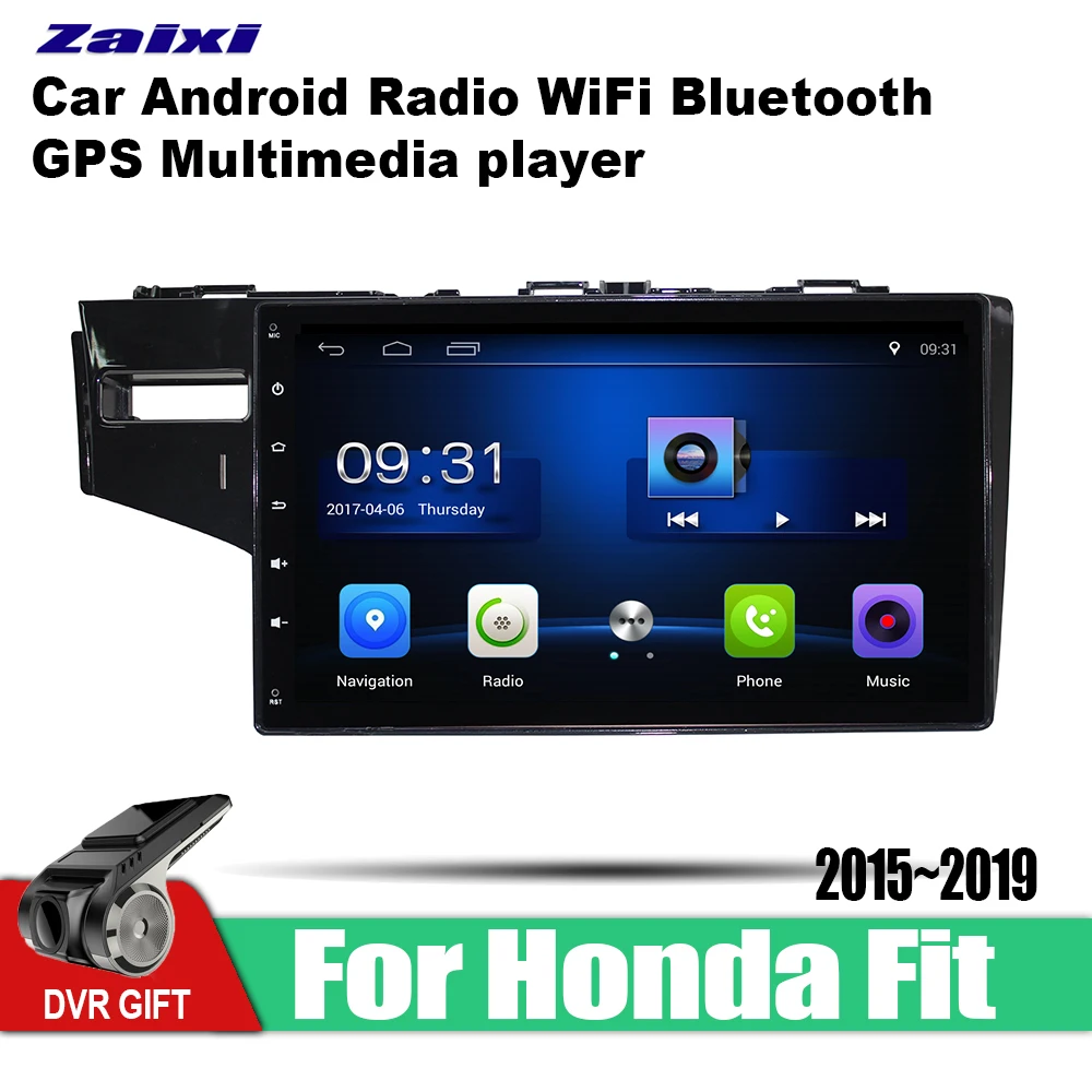 

ZaiXi car gps multimedia player For Honda Fit 2015~2019 car Android navigation raido video audio player stereo audio wifi