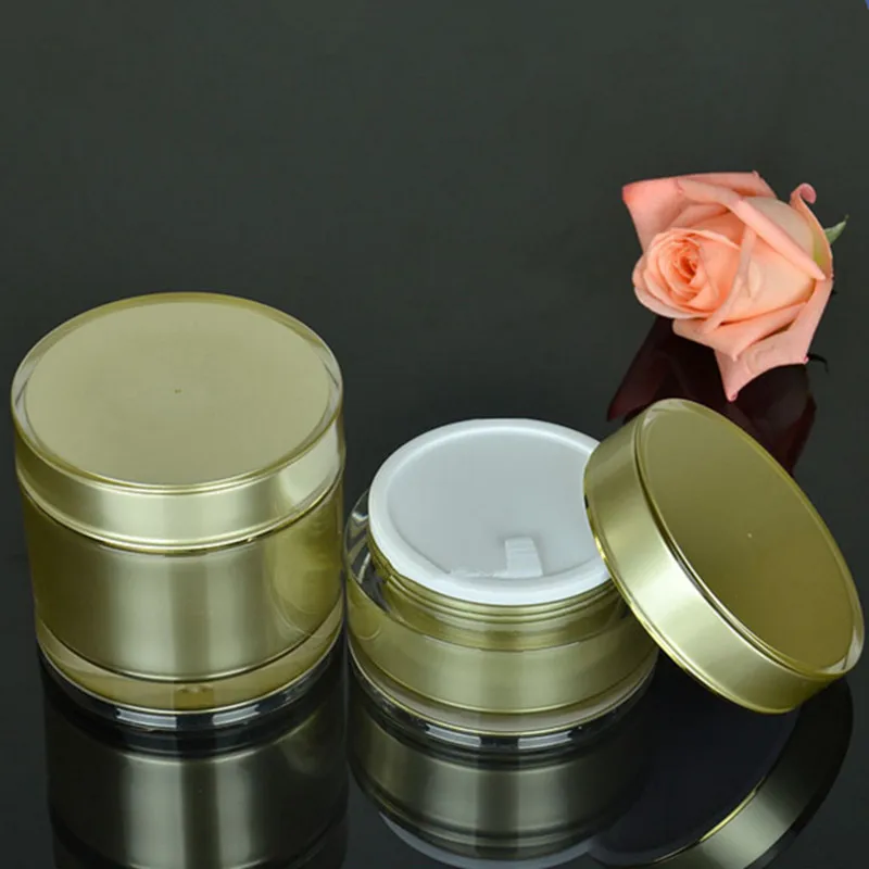 100g 200g Acrylic Cosmetic jars Cream Packaging Jar and Lid For Facial