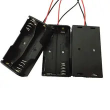 2XAA держатель батареи 2AA 3V батарея в виде ракушки 2XLR06 контейнер под элемент питания 2X1,5 V батарея чехол с 6 ''UL1007 провода, 150 шт./лот
