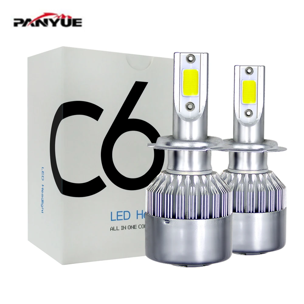 

2Pcs H4 LED H7 H11 H1 H3 9005 9006 COB Chip S2 Auto Car Headlight 72W 8000LM High Low Beam All In One Automobiles Lamp 6500K 12V