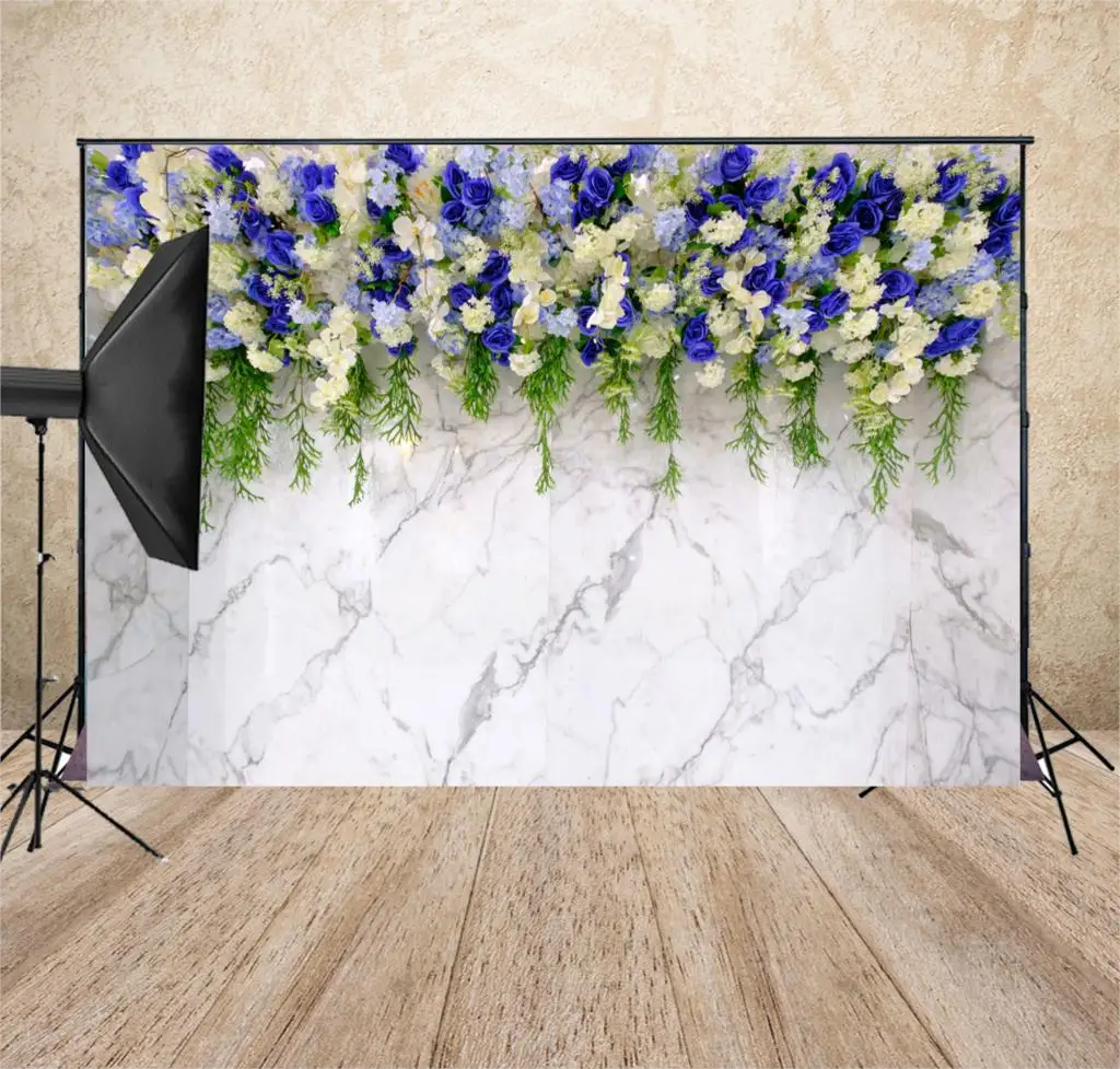 Bridal shower backdrop Purple Flower wall Backdrop white marble