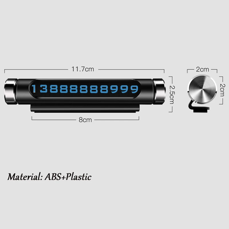 Rylybons автомобильный Стайлинг, временная парковочная карта, светящийся ночной Светильник, номер телефона, карта, номер телефона, карта, автомобильная наклейка