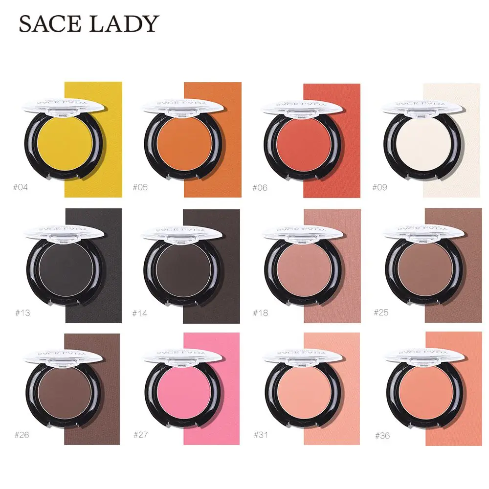 SACE LADY, 12 цветов, тени для век, долговечные, нюдовые минералы, пигмент, косметика, водонепроницаемые матовые тени для век, макияж