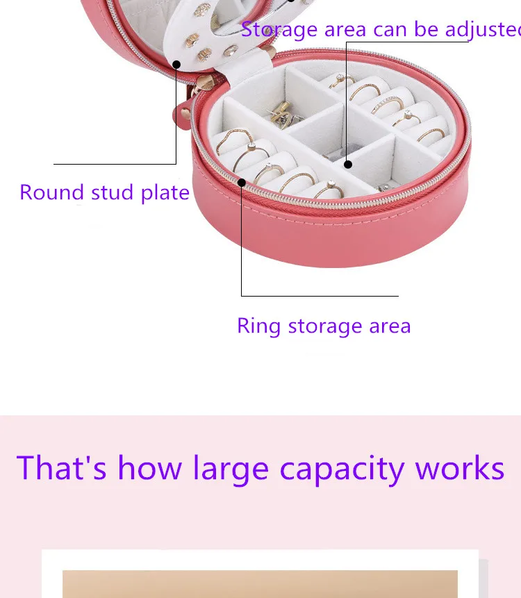 Шкатулка для ювелирных изделий, коробка для хранения косметики, органайзер для упаковки косметики, многофункциональные серьги, контейнер для колец, переносная кожаная сумка для путешествий