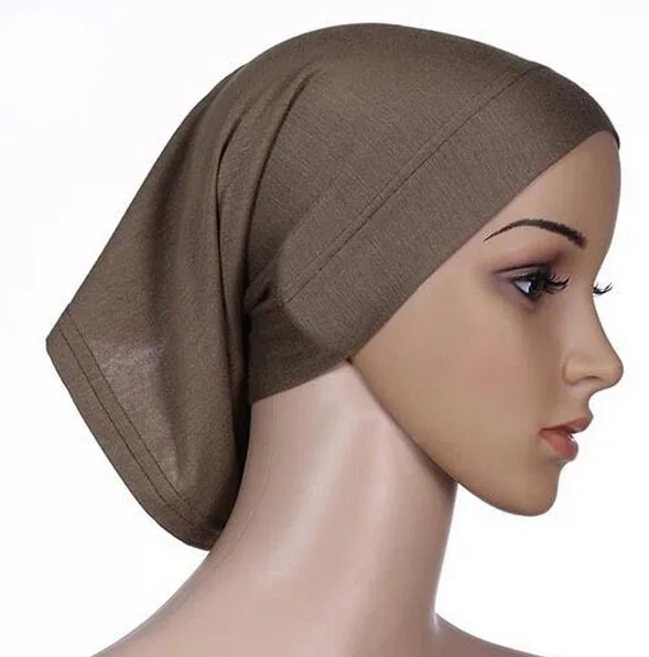 Moslima исламский мусульманский головной шарф, женский головной платок, хлопковый подшарф, хиджаб, женский головной убор, головной убор, Женский Повседневный Шарф - Цвет: Coffee