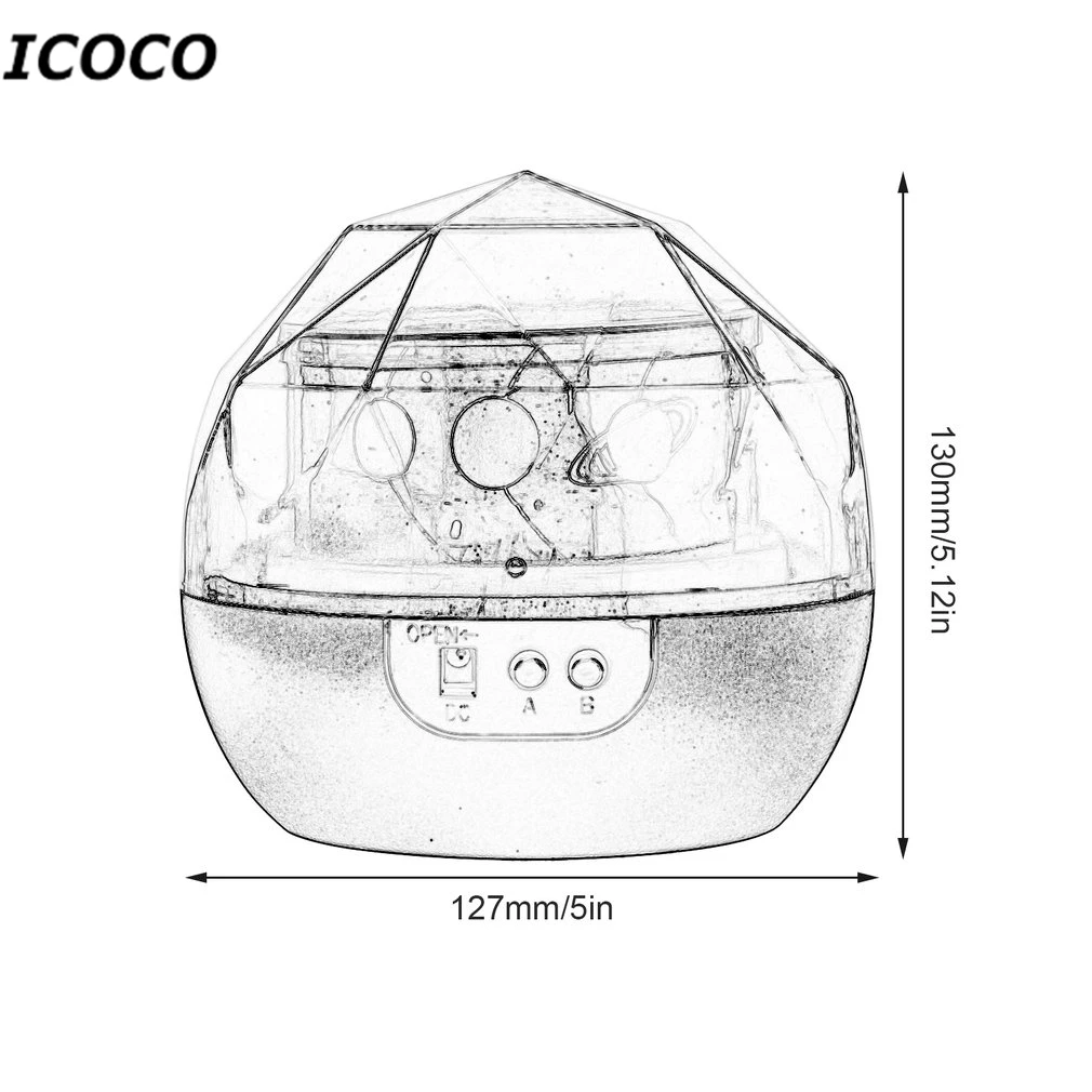 ICOCO 3 цвета романтическая звезда небо галактика проектор ночник Регулируемый Алмазный проектор Лучший подарок домашний декор Прямая