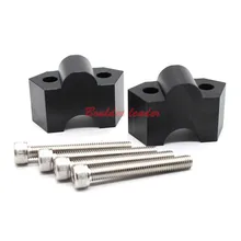 CNC алюминиевый стержень для Руля Мотоцикла, велосипеда, стоячий зажим кронштейна для руля Расширение адаптер для KAWASAKI Z250 Z300 Z800