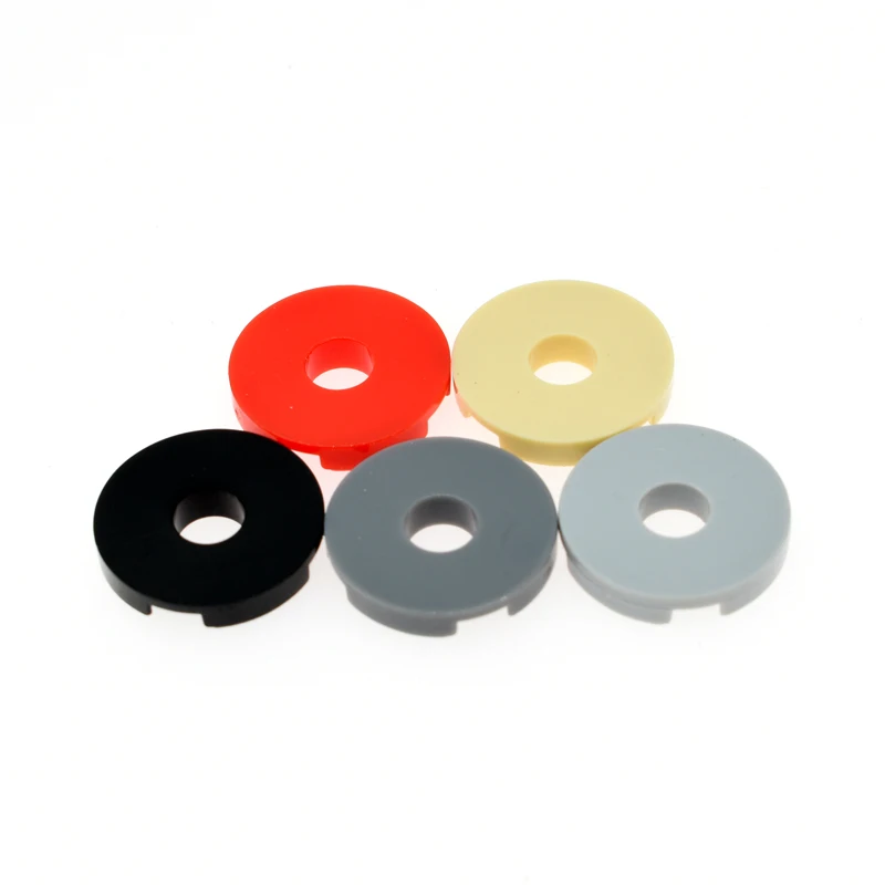 2x2 smooth round plate with hole building blocks compatible with other acessories block Enlighten education toys for children