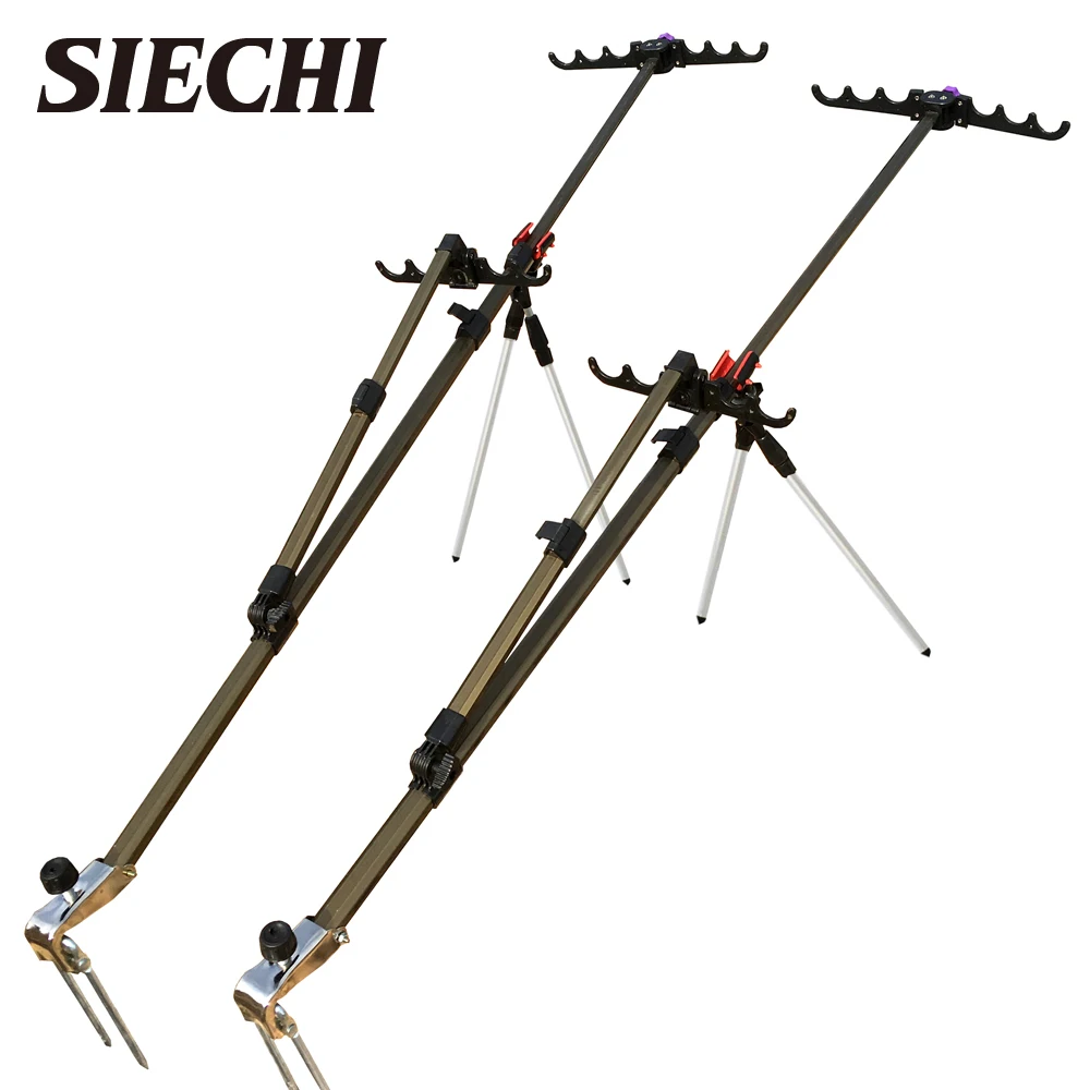 

Fish Rod Holder Stand Adjustable Fishing Rods 1.5M 1.7M 2.1M Telescoping Fishing Rod Bracket