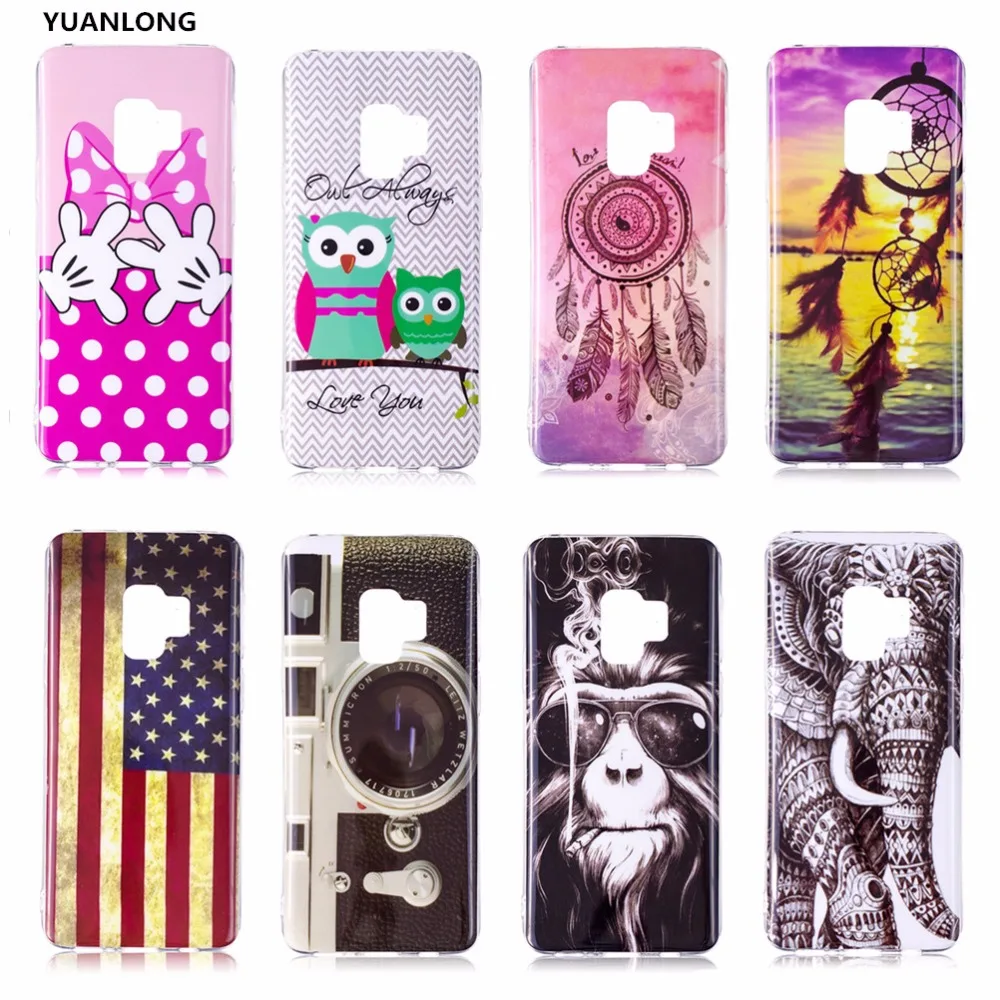 

YUANLONG For Samsung Galaxy S9 S 9 S9+ Case Silicone TPU Soft Back Cover Phone Cases For Samsung Galaxy S9 Plus Shell Capa