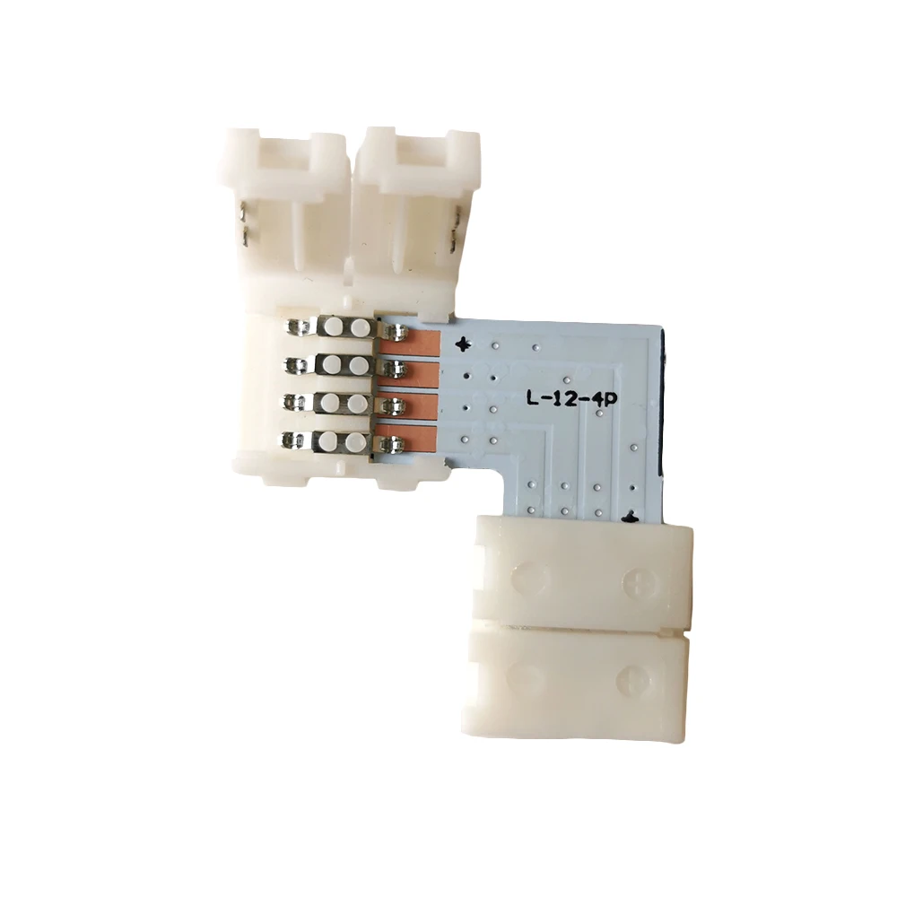 

4pin LED Connector L Shape For connecting corner right angle 12mm WS2801 APA102 LED Strip Light Tape Ribbon Ambilight