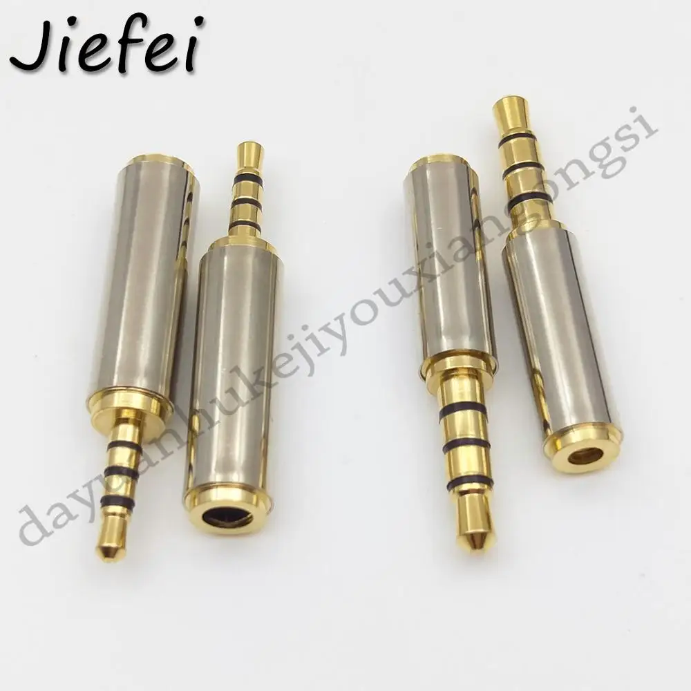 

2pcs Gold 2.5mm Male Female to 3.5mm Male Female 4 pole Stereo Audio Headphone Jack Adapter Converter Gold Plated Audio Adapter