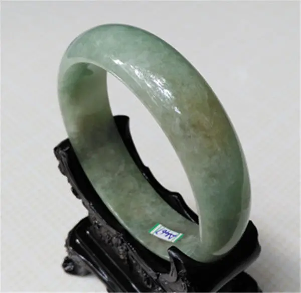 A467 NEW 100% NATURAL JADEITE JEWELRY GRADE BEAUTIFUL GREEN BRACELET 61MM a