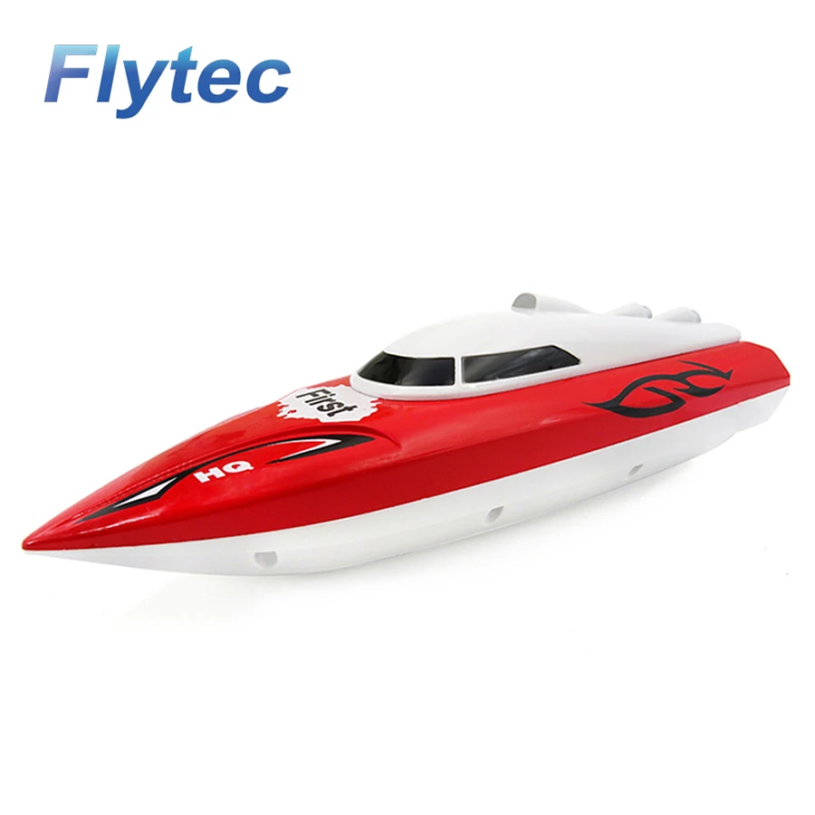Flytec 2011-15A 27 MHZ 4CH 10 KM/H عالية سرعة الإبحار الكهربائية RC السفينة لعبة سباق RC قارب للأطفال