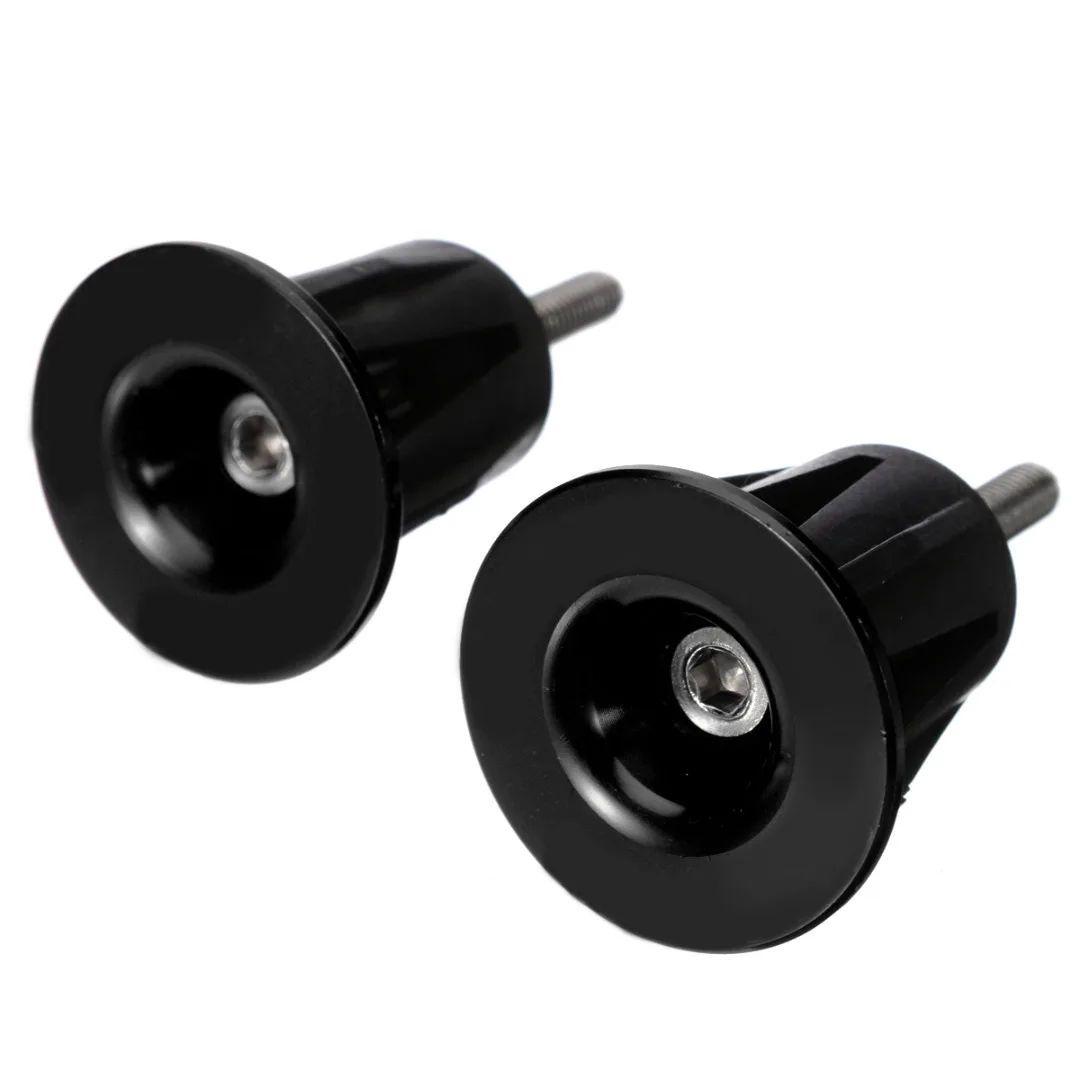 1 Pair Bicycle Handlebar Grip Caps MTB Road Bike Bicycle Aluminum alloy Handlebar Grips Bar End Caps Plug Bike Parts