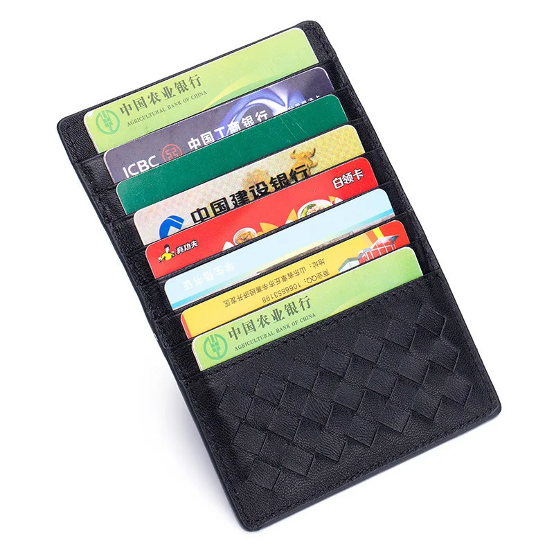 Fashion Genuine Leather Purse Automatical Bank Card Wallet 16 Credit