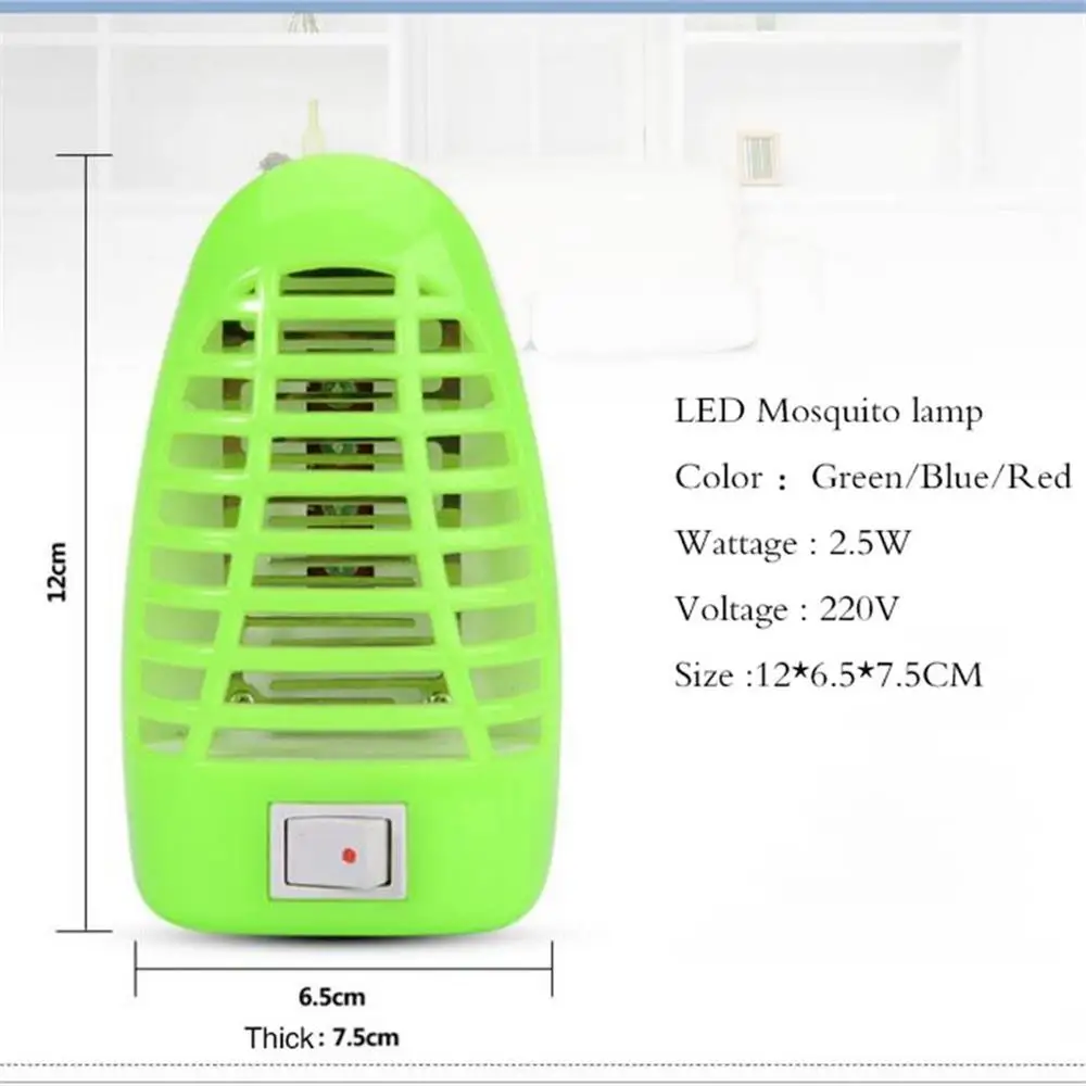 Мини электрический комаров убийца лампа вредителей репеллент светодиодный светильник ловушка Жук Zapper для моли мух насекомых