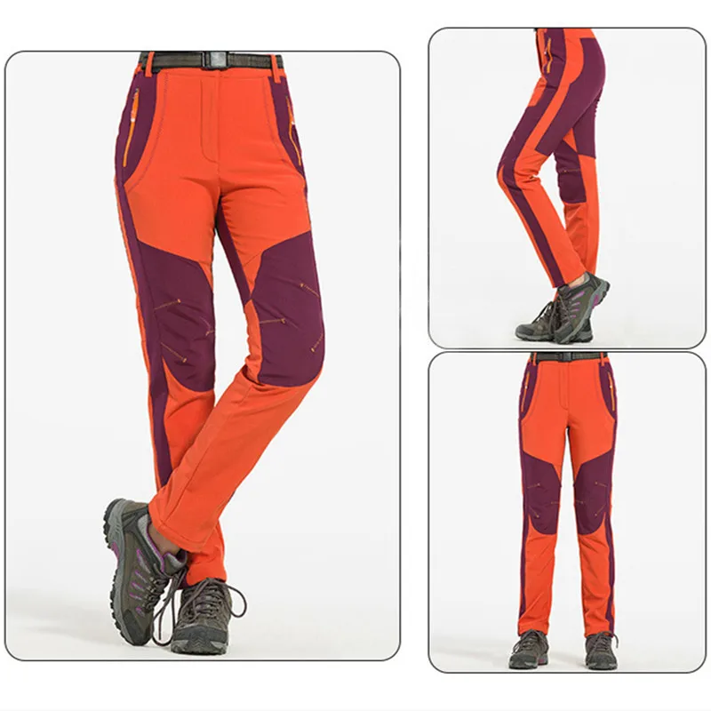 Caminatas al aire libre pantalones a prueba de viento de escalada de protección UV a prueba de agua, pantalones de las mujeres de los hombres senderismo invierno Softshell Pantalones Caminatas al aire libre pantalones a prueba de viento de escalada de protección UV a prueba de agua, pantalones de las mujeres de los hombres senderismo invierno Softshell Pantalones