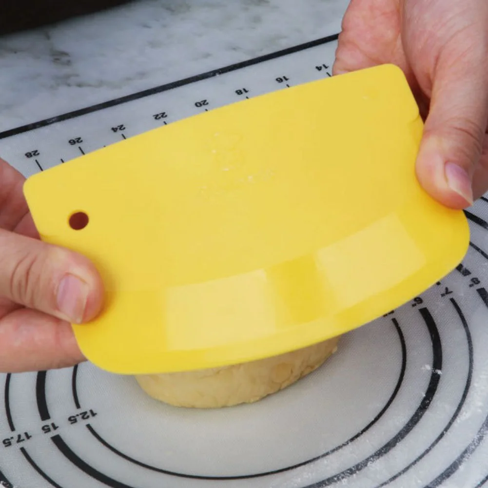 Кондитерские инструменты посуда изогнутый край шпатель торт Кухонные гаджеты гладкая Гибкая безопасная помадное Тесто скребок резак для выпечки пластик