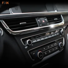 Chrome Interni Strumento Air Condition Vent Trim Telaio di Copertura Accessori per Kia Optima K5 2016 2017
