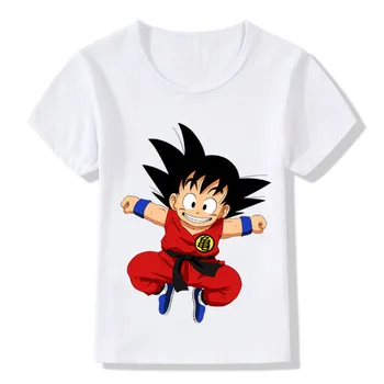 

Children Cartoon Cute Toddler Goku Design Funny T-Shirt Kids Baby Anime Dragon Ball Z Clothes Boys Girls Summer Tops Tee,ooo5072