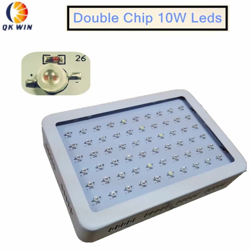 

Double chip LED Grow Light 600W 142W True Power Full Spectrum for Hydroponic Planting shipping