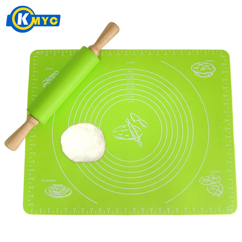 KMYC Dough Rolling Mat Silicone Cutting Board Soft Silicone Baking Mat