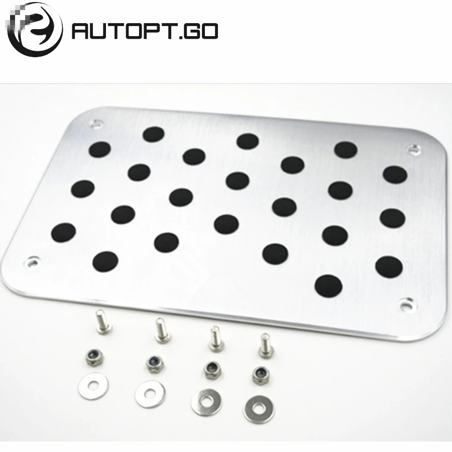 Aluminium ALLOY Carpet Floor Mat Foot Rest Pedal for AUDI A1 A3 A4 S3 S4 S-Line