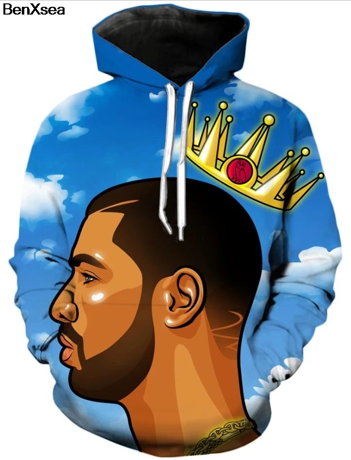 

DRAKE GOD S PLAN 3D STREET WEAR HOODI Hip Hop Famous Brand Sweatshirt