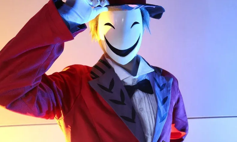 Diffuse Cosplay Mask Dark Bullets Scorpion Shadow Smiley Evil Clown Mask Halloween Masquerade Horror Mask A8A62 (5)