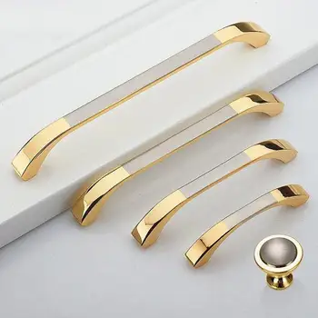 25 375 5 63 Dresser Drawer Pulls Handles Knobs Gold Silver Brushed Nickel Steel Kitchen Cabinet Handles Furniture