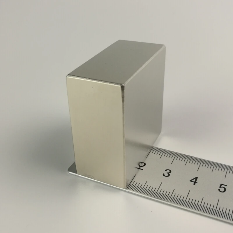 Сверхмощный неодимовый магнит 2 блока 40x40x20 мм сильные N52 Imanes квадратные