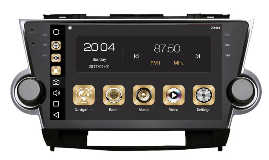 Cheap 32gN 4GRam 10.2" Android 9.0 Car Audio for Toyota Highlander 2012 Headunit Stereo Video GPS Navi Multimedia IPS Monitor Radio 0