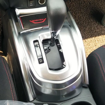 

Decoration Cover Trim Shell Auto Accessories Car Styling ABS Chrome for Nissan Qashqai J11 Car Gear Shift Knob Frame Panel