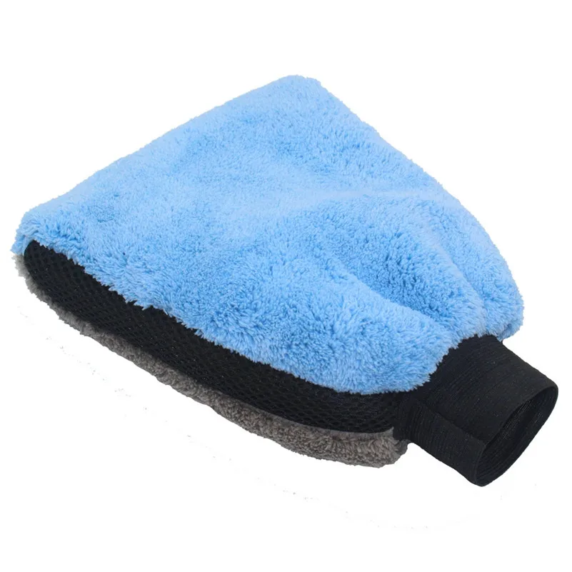 

Microfiber Car Coral Fleece Velvet Cleaning Car Care Window Windshield Drying Gloves Ultrafine Fiber Window Windshield Clean #F