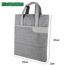 Commercial Business Document Bag A4 Tote file folder Filing Meeting Bags Strong handle Zipper Pocket office