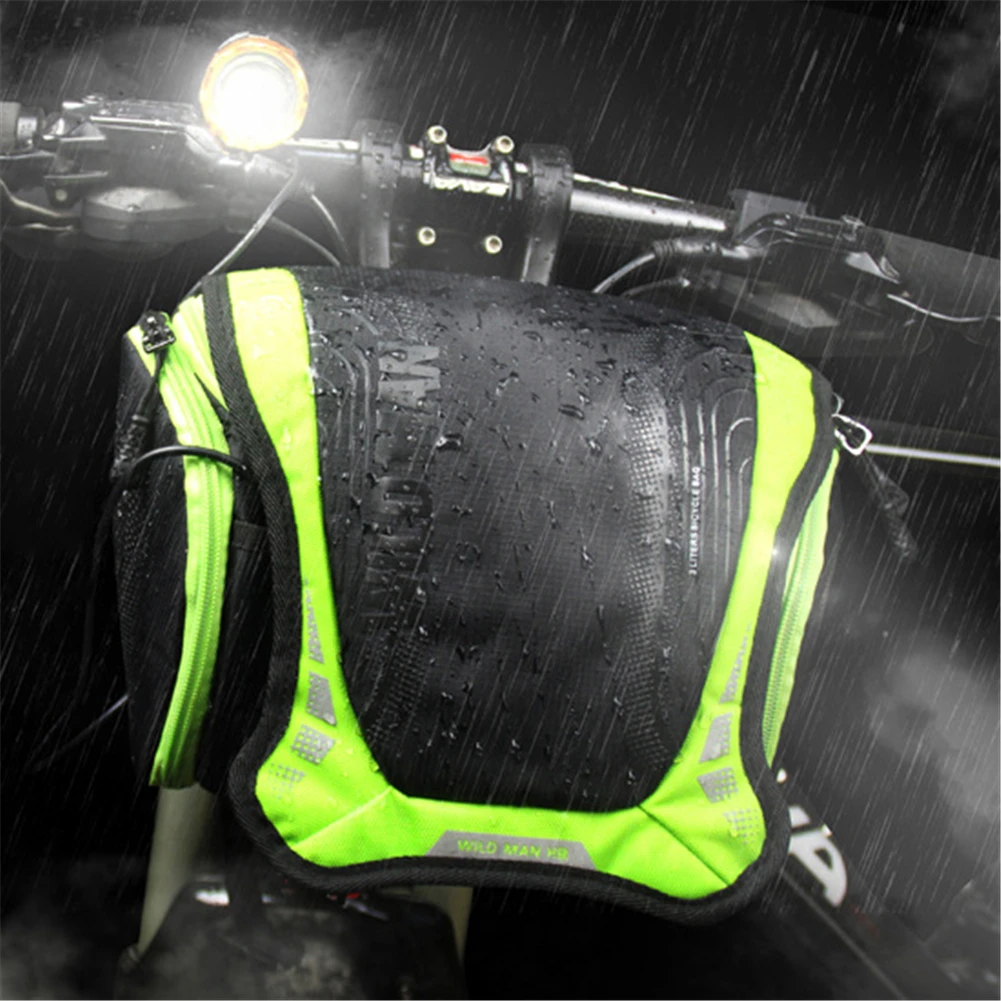 Top For WILD MAN Waterproof Capacity Bicycle Bag Front Tube Frame Bag Bike Handlebar Basket MTB Pannier Cycling Camera Shoulder Bag 4 Top For WILD MAN Waterproof Capacity Bicycle Bag Front Tube Frame Bag Bike Handlebar Basket MTB Pannier Cycling Camera Shoulder Bag 4