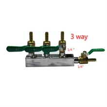 Многоходовой homebrew Co2 Air газораспределительных коллектор Splitter разливного пива Kegerator 1/4 Barb 2/3/4/6/8/10 путь