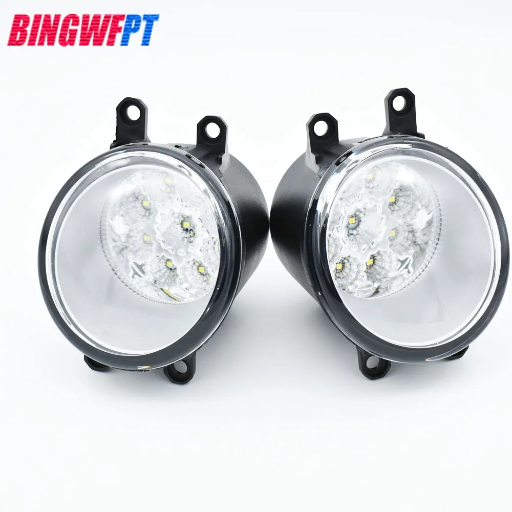 

1pair Car Styling DRL Daytime Running Lamp Round Bumper High Brightness LED Fog Light For Toyota Solara 2007 2008