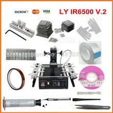 Темная Инфракрасная паяльная станция ремонтная машина IR6500 с 600 шт. BGA трафареты 21 в 1 bga Набор для ремонта